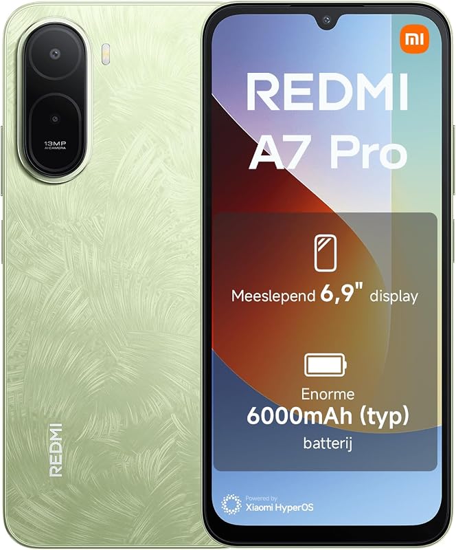 XIAOMI REDMI A7 Pro Smartphone 4+64GB Palmgroen 6.9 Display - outlet/retourdeal