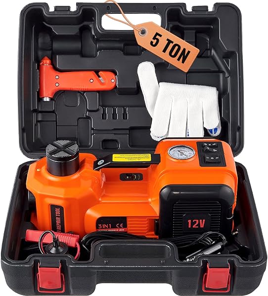 VEVOR 5T 12V DC Elektrische Hydraulische Auto Krik Automatische Lift - outlet/retourdeal