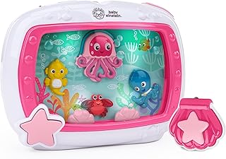 Baby Einstein Sea Dreams Soother Babybedmachine met afstandsbediening, rustgevend nachtlampje en witte geluiden, voor een rustige slaap, vanaf 0 maanden, roze