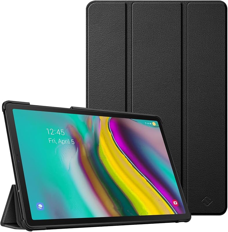 Fintie Hoes voor Samsung Galaxy Tab S5e 10.5 SM-T720/T725 2019, Ultradun Superlicht Kunstleer Beschermhoes met Automatische Slaap-waakfunctie voor Samsung Tab S5e 10.5 inch Tablet, Zwart