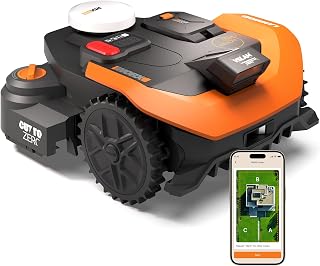 Worx Landroid Vision Cloud WR312E 2WD robotgrasmaaier, robotmaaier zonder begrenzingsdraad voor 1200 m², (AI-obstakelherkenning, VSLAM + RTK-cloudnavigatie, Auto-Mapping, Cut-to-Zero)