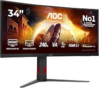 AOC Gaming CU34G4Z 34 inch WQHD Curved Monitor - outlet/retourdeal