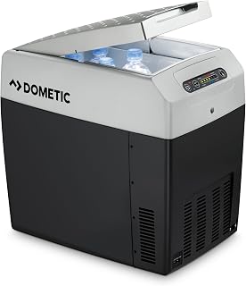DOMETIC TropiCool TCX 21 Draagbare elektrische Koelbox, 20 Liter, 12/24 Volt DC en 100-240 V AC, Mini koelkast voor auto, vrachtwagen, boot en stopcontact