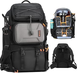 TARION Grote Camera Rugzak 30L - Professionele DSLR Camera Tas met 17.3" Laptop Compartiment Zijtoegang Statief Houder Waterdichte Regenhoes PB02