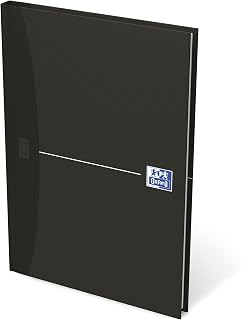 Oxford Gebonden boeken, zwart A5 (geruit). 1 Stuk zwart