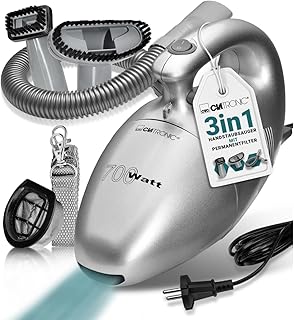 Clatronic® Handstofzuiger met 700 Watt & laag gewicht | Stofzuiger voor het afzuigen van kussens, auto's, computers en nog veel meer | Vacuum Cleaner met 6m kabel & permanent stoffilter | incl.