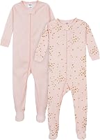 Gerber Baby Girls' 2-Pack Footed Pajamas - outlet/retourdeal