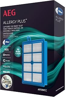 AEG AFS1W Allergy Plus filter, wasbaar, voor AEG en Philips s-bag stofzuiger, voor UltraOne, UltraSilencer, VX6-, VX6-2-, VX7-, VX7-, LX7-, LX7-2, VX8-, VX8-2-, VX9-Öko, VX9-2-, LX8-, LX8-2-, LX9