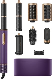 DREAME AirStyle Pro, 7-in-1 multi-styler, snel drogend, 2 krulcilinders, volumegevend haar, gladmakende borstel, vermindert pluis, airflow-styling, 2026 Nieuwe Versie,Paars
