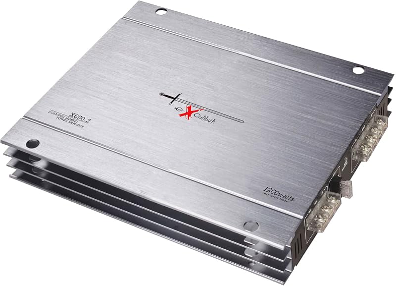 Excalibur X600.2 2-Kanaals Auto Versterker 1200W Maximaal Vermogen - outlet/retourdeal