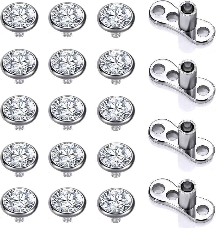 ZS 14G Chirurgisch Staal Intern Schroefdraad Dermal Anker Base - outlet/retourdeal