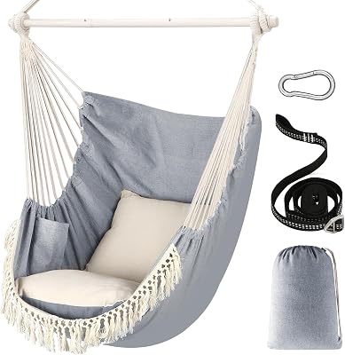 Chihee Hangmatstoel Ophangende Schommel Max 500 Lbs 2 Kussens - outlet/retourdeal