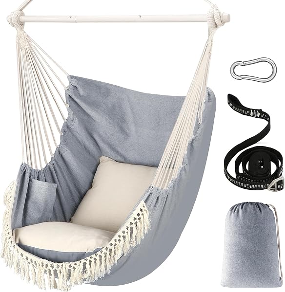 Chihee Hangmatstoel Ophangende Schommel Max 500 Lbs 2 Kussens - outlet/retourdeal