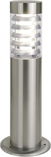 GALERNA Aisi 304 Tuinlamp, 45 cm, voor buiten, tuin, IP44, roestvrij staal, E27, 18 W, led-gloeilamp, buitenlantaarns, tuinlantaarns