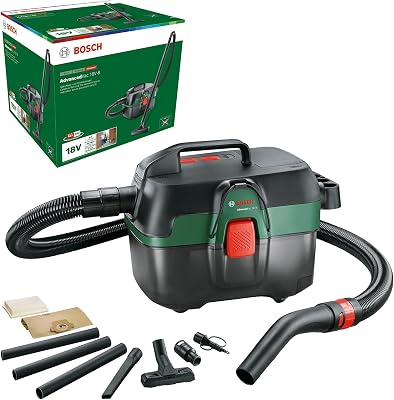 Bosch accu-alleszuiger AdvancedVac 18V-8 (zonder accu, 18 Volt System, inclusief accessoireset, in kartonnen doos)
