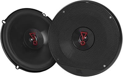 JBL Stage3 627-6.5 Inch (160mm) 2-Weg Coaxiale Autoluidspreker Systeem - 45W RMS / 225W Piekvermogen - Krachtige Plus One Woofers en Dome Tweeters - Professionele Car Audio Hifi Upgrade - 3 Ohm