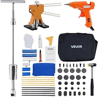 VEVOR 61-delige set voor het verwijderen van deuken en lakken, met gouden lifter, glijhamer, T-stang, lijmpistool, schadereparatie van auto's, koelkasten en auto's