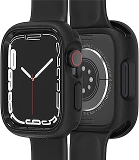 OtterBox Watch Bumper voor Apple Watch Series 8/7-45mm, Schokbestendig, Valbestendig, Slanke beschermhoes voor Apple Watch, Beschermscherm en Randen, Zwart