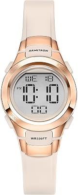 Armitron Sport Women's Digital Chronograph Resin Strap Watch, 45/7012