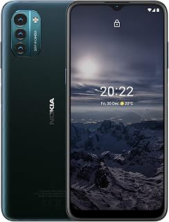 Nokia G21 6,5" HD+ Smartphone met Android 11, 90 Hz Refresh Rate, 18W Quick Charging Compatibel, 4GB RAM en 64GB Opslag, 5050 mAh, 50 MP Triple Camera - Nordic Blue