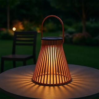 BEPER P207ILO300 Decoratieve solar lamp voor buiten, solar lantaarn voor tuin en balkon met spectaculair effect, automatische inschakeling, autonomie tot 6 uur, IP44, diverse kleuren