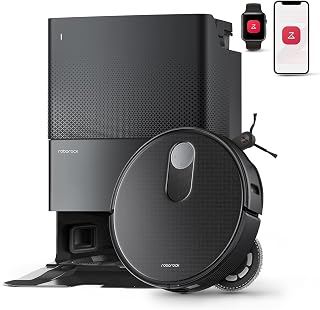 roborock Qrevo Slim Robotstofzuiger met Dweilfunctie, 8.2cm Ultraslank, 11000Pa, StarSight, 3D ToF Navigatie, FlexiArm, Multifunctioneel Dock 3.0, Wasmop Met Warm Water, Intelligente Vuildetectie