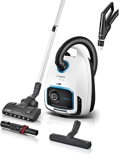 Bosch, BGB6SIL0L, Serie 6, stofzuiger, ProSilence, stil, 66 dB(A), HEPA hygiënisch filter, 10 jaar motorgarantie, LED-zuigmond, krachtig, wit