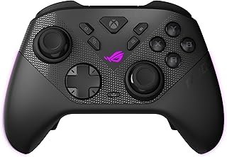 ASUS ROG Raikiri II Xbox Wireless Gaming Controller (TMR-joysticks, polling rate 1KHz in pc-modus, vier knoppen aan de achterkant, dual mode trigger, micro-switch-knoppen, 2,4 GHz radio, Bluetooth