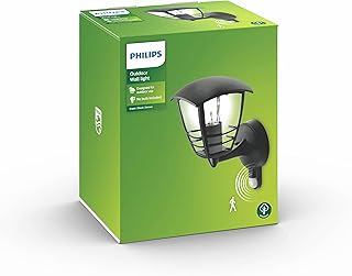 Philips Creek Buiten Wandlantaarn - Zwart - 60 W - E27-fitting - Spatwaterdicht - Exclusief lichtbron
