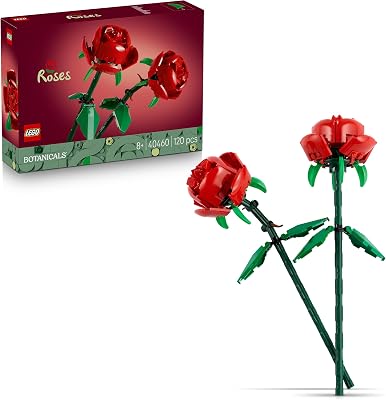 LEGO Botanicals Rozen – Nepbloemen Bouwpakket voor Kinderen – Kantoor Decoratie of Woondecoratie – Speelgoed voor Meisjes en Tieners Vanaf 8 Jaar – Verjaardagscadeau – 40460