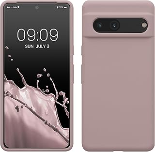 kwmobile telefoonhoesje compatibel met Google Pixel 7 hoesje - Zachte case voor smartphone - Back cover in licht oudroze