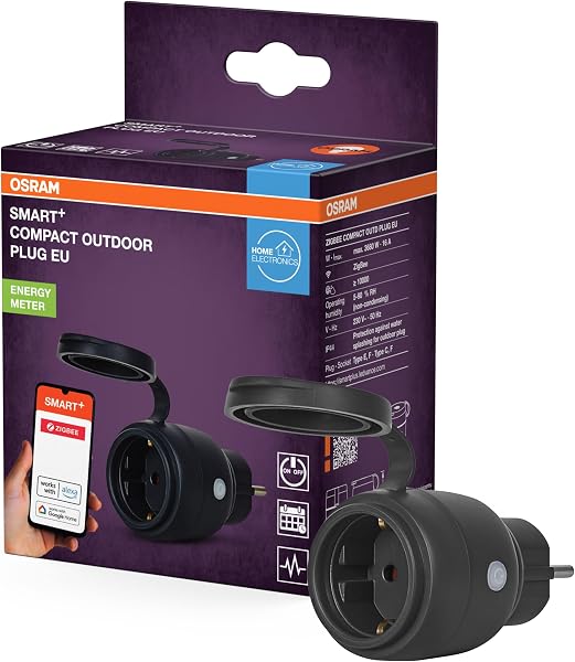 OSRAM SMART+ ZIGBEE Buiten EU Stopcontact Zwart - outlet/retourdeal