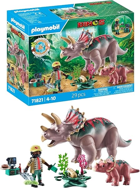 PLAYMOBIL Dinos Triceratops met Baby - outlet/retourdeal