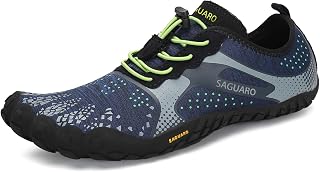SAGUARO Blotevoetenschoenen voor dames en heren, ademend, antislip, met brede teenbox en zero-drop-zool, maat 35-48 EU