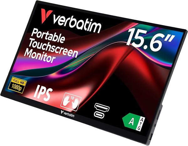 Verbatim 49592 computer monitor 39.6 cm (15.6") 1920 x 1080 pixels - tweedehands - zeer goed — outlet/retourdeal