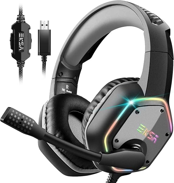 EKSA E1000 USB-gaming-headset voor pc - tweedehands - als nieuw — outlet/retourdeal