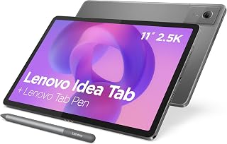 Lenovo Idea Tab Tablet, geïntegreerde IA 11 inch 2,5 K, 90 Hz (MediaTek Dimensity 6300, 8 kernen, 8 GB RAM, 128 GB UFS 2.2, Android 15, Wifi5 + Bluetooth) Tab Pen - grijs