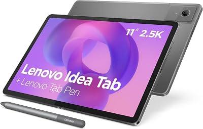 Lenovo Idea Tab Tablet, geïntegreerde IA 11 inch 2,5 K, 90 Hz (MediaTek Dimensity 6300, 8 kernen, 8 GB RAM, 128 GB UFS 2.2, Android 15, Wifi5 + Bluetooth) Tab Pen - grijs