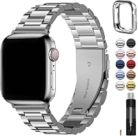 Fullmosa metalen armband voor Apple Watch 44mm 45mm 42mm(S3/2/1) met - outlet/retourdeal