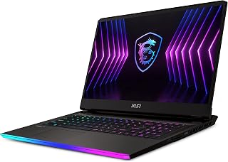 MSI Raider GE77HX 12UHS-019ES Gaming-laptop, 43,9 cm (17,3 inch), QHD (Intel Core i7-12800HX, 32GB RAM, 1TB SSD, RTX 3080Ti-16 GB, Windows 11 Home Advanced) Titanium Dark Gray, Spaans