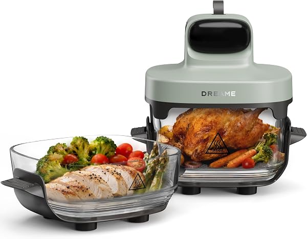 DREAME Tasti 5-in-1 draagbare glazen airfryer - outlet/retourdeal