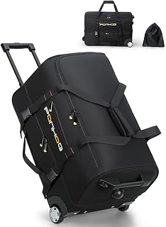 Ponhog Reistas met Wieltjes, Reistas met Wielen en Schoenenvak voor Vakantie Sport, 55/56/65cm, 50L/55/60L