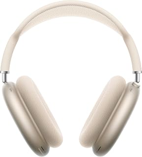 Apple AirPods Max 2 Draadloze Over-Ear Koptelefoon, Actieve Ruisonderdrukking, Adaptieve Audio, Gepersonaliseerde Ruimtelijke Audio, Bluetooth Koptelefoon voor iPhone – Sterrenlicht 