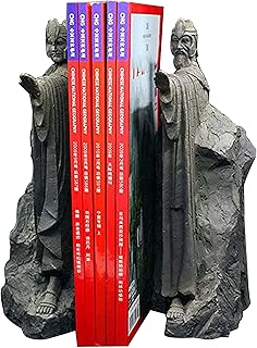 Boekensteunen Boekeneinde Lord of Rings Hobbit Boek Decoratie Hars, Decoratieve Boek Stopper Binder en Verdelers, Blauw, Groot