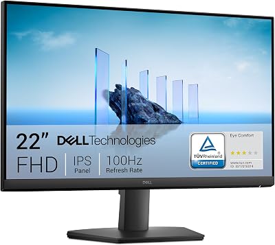 Dell 22 Monitor - SE2225HM, Full HD (1920x1080), 100Hz, VA, 5ms, VESA (100x100mm), HDMI, VGA, 3 Jaar Garantie, Zwart