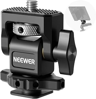 NEEWER Field Monitorhouder met koude schoenbevestiging, 1/4" schroef voor 5" en 7" monitor compatibel met Atomos Ninja V, 360° draaibaar 180° kanteldemping verstelbaar, compatibel met SmallRig