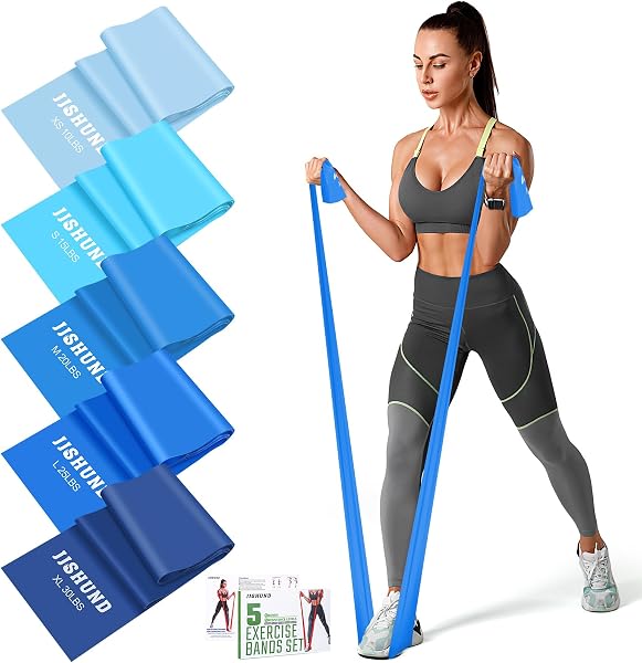Weerstandsbandset 1 5 m trainingsbanden met 5 weerstandsniveaus - outlet/retourdeal
