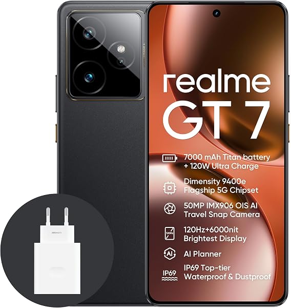 realme GT7 5G Smartphone 12 + 256 GB - tweedehands - zeer goed — outlet/retourdeal