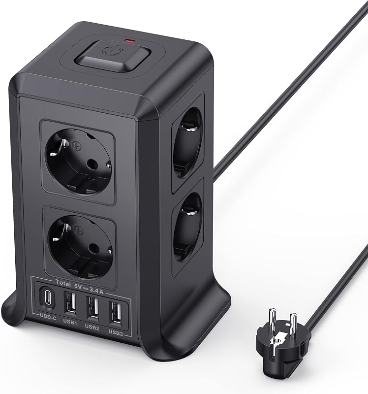 Tower 2 M Tower Stekkerdoos USB-stekkerdoos - outlet/retourdeal