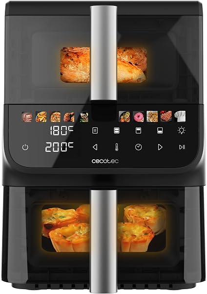 Cecotec Heteluchtfriteuse Cecofry DuoLevel 10000 DuoSize Window. 2000 - outlet/retourdeal